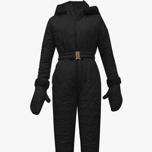 Black Snowsuit Onesie